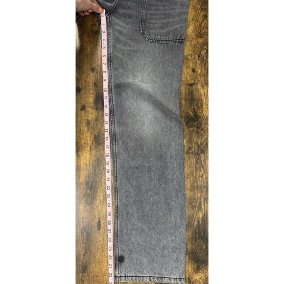 Free People x Sandrine Rose High Rise Grey Cargo Jeans Size 24 NWT - Picture 11 of 15